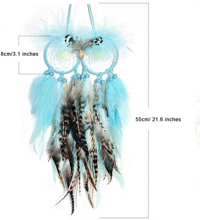 Owl Dream Catcher Wall Decor, DreamCatchers Wall Hanging Ornaments for Bedroom Home Decor Festival Gift