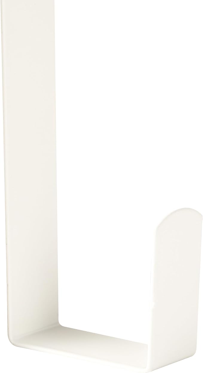 Wreath Hanger for Front Door, Slim Over The Door Hook, Easy to Use and Reusable Holiday Wreath Holder for Christmas, Thanksgiving, Halloween and Daily Décor (12" White, 2)