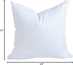 MoonRest® 23x23 Inch Synthetic Down Alternative Square Pillow Insert Form Stuffer for Sofa Shams, Decorative Throw Pillow, Cushion and Bed Pillow Stuffing - Hypoallergenic 23“X 23”