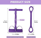 21 Fitness Resistance Bands with Pedal Ankle Puller, Full Body Strength Training Equipment for Home Gym, Sit Up Assist, Toning Arms, Legs, Waist