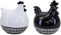Melrose Modern Home Decorative Chicken (Set of 2) 7.25" L x 8" H Terra Cotta