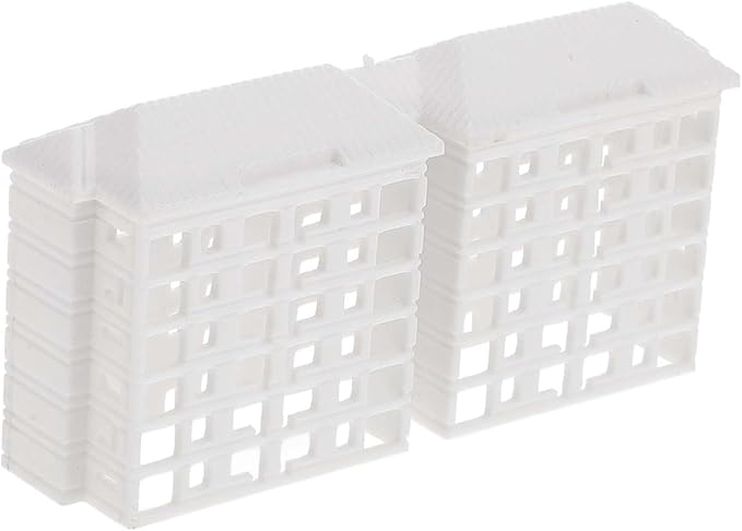 Yardwe Miniature Apartment Building Model Table Miniature Building with Lifelike Details for DIY Landscaping and Decoration
