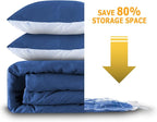MEIQIHOME Vacuum Storage Bags, Space Saver Sealer Bags,Vacuum seal bags for clothing, Pillows, Comforters, Blankets, Bedding,8 COMBO