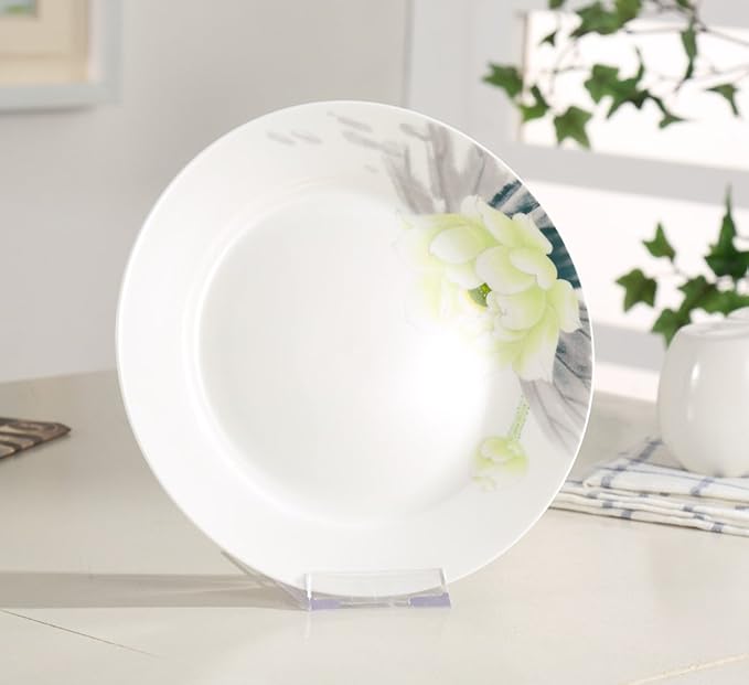 Artliving Plate Stands for Display Set of 6, Two Part Adjustable Clear Plastic Display Stand Easel for 5-9 Inch Plates, Bowls, Picture Frames, Books, Comics, Photo, Small Signs and Collectibles