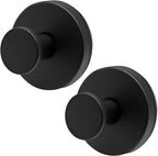 Zorfeter 2 PCS Suction Cup Wreath Hanger, Waterproof Suction Cup Hooks Hanging 15 Lbs Wreath Holder, Strong Hold Suction Hooks for Front Door/Windows/Glass(Black)