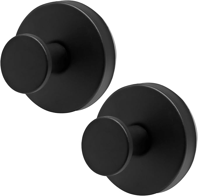 Zorfeter 2 PCS Suction Cup Wreath Hanger, Waterproof Suction Cup Hooks Hanging 15 Lbs Wreath Holder, Strong Hold Suction Hooks for Front Door/Windows/Glass(Black)