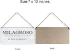 Bible Verse Home Wall Decor Milagroso Abres Camino Scripture Wood Signs Rustic Hanging Wall Plaque Christian Sign