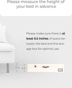 StorageWorks Underbed Storage Box, Under Bed Clothes Organizer With Sturdy Structure and Ultra Thick Fabric, 33" L x 31" W x 6 ¾ "H, 2 pack