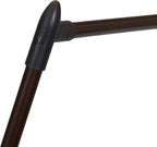 Household Essentials Valet Folding Clothes Rack, Strong Metal X-Frame, Chic Design, Great for Guest and Dressing Rooms, Portable and Easy to Use, Folds Flat, Antique Bronze