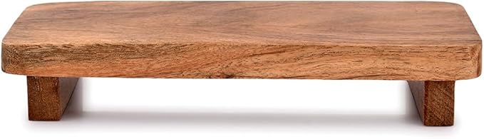 Samhita Display Stands Acacia Wood Modern Farmhouse Décor Displays Decorations for Rustic Home and Kitchen Décor (9" x 4" x 1.5")
