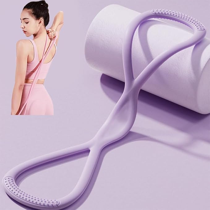 Resistance Bands with Handles,Figure 8 Resistance Band Elastic Fitness Bands Exercise Band for Home Yoga Gym Workout