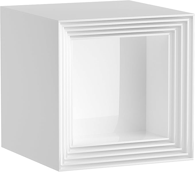 Extra Large White Acrylic Buffet Risers Cube Box Food Risers for Buffet Dessert Table 12 inch Set of 5 Tier Display Stands for Weddings,Shop Display,Large Food Risers Display for Food,White Acrylic Square Boxes Risers 12inch Tall
