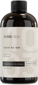VINEVIDA [16 Fl Oz] Scent NO. 1003 Inspired by 24K Magic Fragrance Oil for Cold Air Diffusers, Aromatic Notes of Lemon Jasmine Musk, Essential Oils for Diffuser Oil Refill & Air Freshener Room Spray