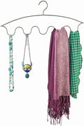 ClosetMaid Scarf Hanger, No Snag Closet Organizer for Scarves, Necklaces, Belts, Ties, Space Saving Storage, Nickel Finish