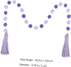 PRETYZOOM Contemporary Tassel Decor Pendant Beaded Tassel for Home Wooden Beads String Hanging Decor Ornament