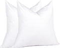 puredown® Euro Pillow Inserts 26 x 26 (Pack of 2, White), Down Feather Pillow Stuffer, Premium White Pillows for Bed, Couch, and Cushion