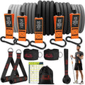 Resistance Bands with Handles, 175lb Exercise Bands for Working Out, Fitness Bands, Workout Bands with Door Anchor and Ankle Straps, Physical Therapy, Yoga, Strength Training Home Gym Equipment