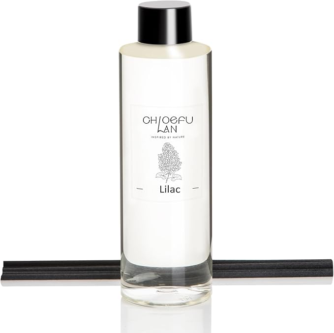 Lilac Scented Oil Diffuser Refill 6.76 fl oz Natural Fragrance Oil, Aromatherapy, Home Fragrance, Essential Oils, Oils for Reéd Diffuser, Bathroom Home Decor