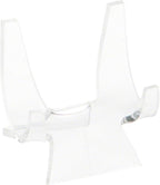 Plymor Clear Acrylic Double-Scoop Display Easel, 2.375" H x 2.25" W x 2.125" D (2 Pack)