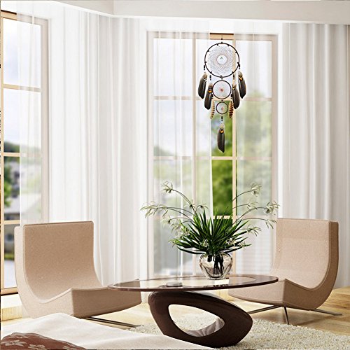 Urdeoms Large Dream Catchers for Bedroom Adult Brown Boho Dream Catcher Wall Decor with Turquoise Hanging Ornament Teen Dorm Room Decor Festival Gift