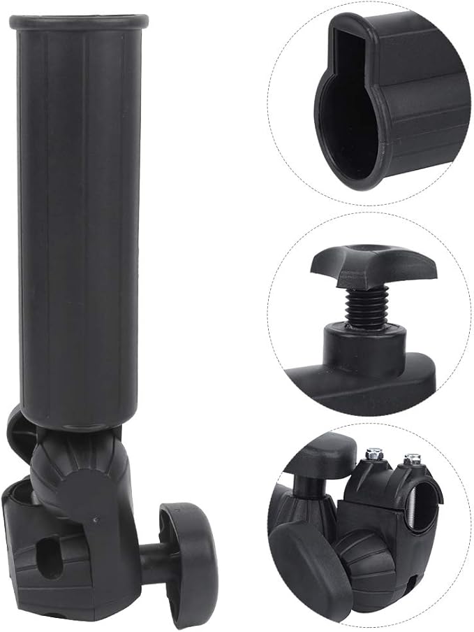 Push Trolley Cart Umbrella Holder Mount, Adjustable Cart Umbrella Stand Accessory