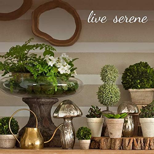 Serene Spaces Living Green Bottleneck Glass Vase, Vintage Floor Vase, Long-Stemmed Floral Container, Decorative Centerpiece for Coffee Table, Office, Wedding, 7.48" Diameter & 12" Tall, Set of 4