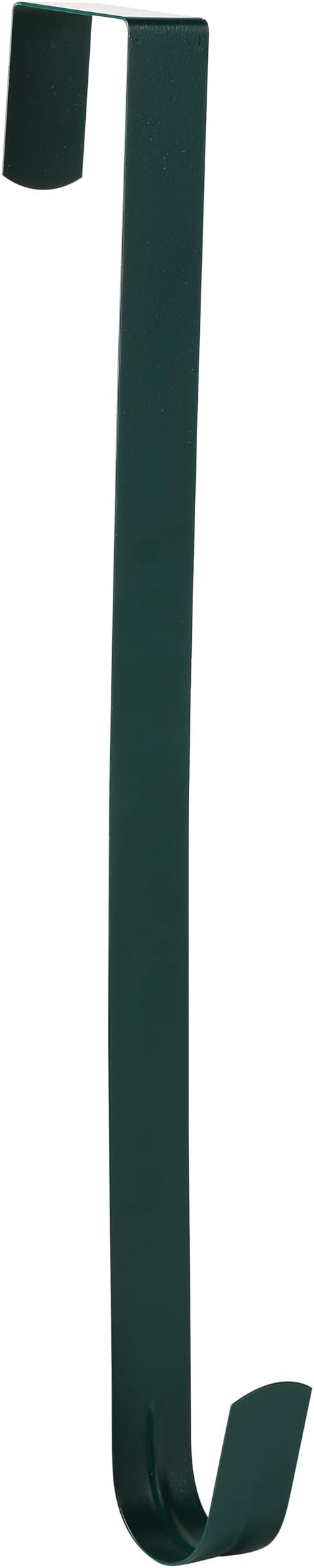 Wreath Hanger for Front Door, Slim Over The Door Hook, Easy to Use and Reusable Holiday Wreath Holder for Christmas, Thanksgiving, Halloween and Daily Décor (15" Green, 1)
