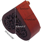 Pursuestar Greensleeves Wind Up Music Box, Heart Shaped Vintage Wood Carved Mechanism Musical Gift for Lover Girlfriend Wife Husband Valentine's Day Mother's Day Christmas Anniversary