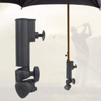 Push Trolley Cart Umbrella Holder Mount, Adjustable Cart Umbrella Stand Accessory