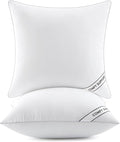 MIULEE 22x22 Inch Pillows Inserts, Pack of 2 Down Alternative Virgin Filling Comfy Support Throw Pillows for Sofa Couch Bed