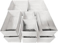 Drawer Organizer Clothes,12Pcs Dresser Drawer Organizers Foldable Closet Organization and Storage Dividers for Clothing,Underwear, Sock, Baby Closet Organizer (White)