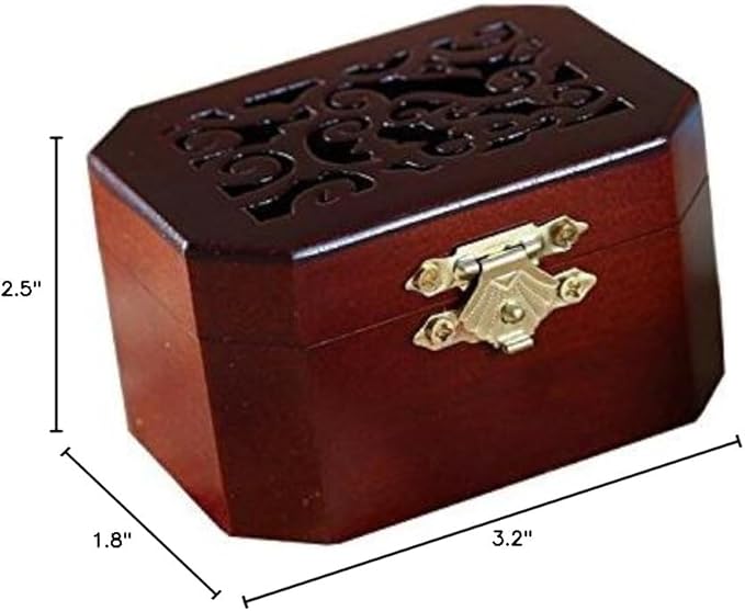 WESTONETEK Vintage Wood Carved Mechanism Musical Box Wind Up Music Box Gift For Christmas/Birthday/Valentine's day, Melody Castle in the Sky