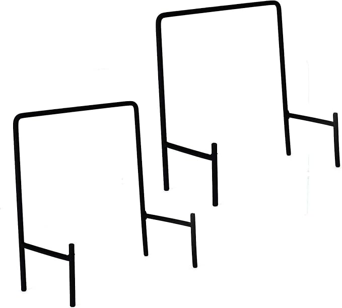 Metal Display Stand - Great for Displaying Plates, Servers, Plaques, and Art Creations (Modern, Large Stand - 1-Pack)