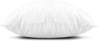 EDOW Throw Pillow Inserts, Set of 2 Lightweight Down Alternative Polyester Pillow, Couch Cushion, Sham Stuffer, Machine Washable. (White, 18x18)