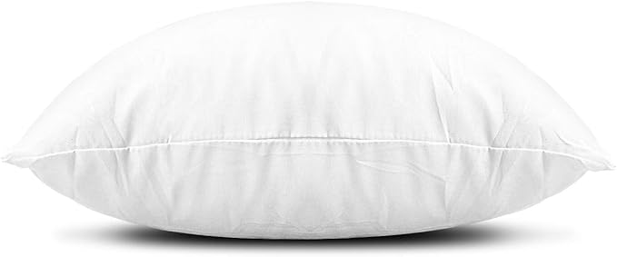EDOW Throw Pillow Insert, Lightweight Soft Polyester Down Alternative Decorative Pillow, Sham Stuffer, Machine Washable. (White, 16x16)