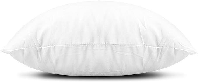 EDOW Throw Pillow Insert, Lightweight Soft Polyester Down Alternative Decorative Pillow, Sham Stuffer, Machine Washable. (White, 14x14)