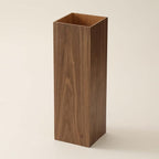 Square Umbrella Holder, Umbrella Stand Rack, Umbrella Bucket with Drip Tray, Natural Wood Grain, Free Standing Umbrella Holder Entryway Umbrella Holder Rack Organizer (Color : Walnut)