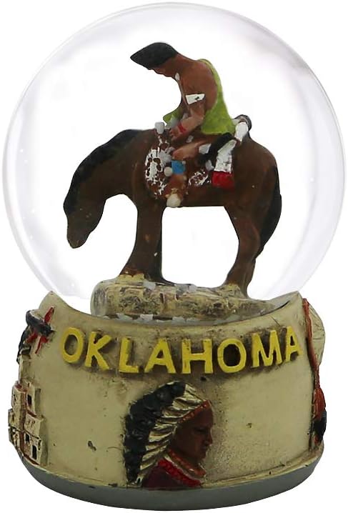 Oklahoma Snow Globe - Mini 2.5 Inch
