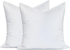 MoonRest® Synthetic Down Alternative 25x25 Square Pillow Insert Form, for Decorative Throw Pillow, Sofa, Cushions, Body and Bed - Pack of 2- Size 25” X 25”
