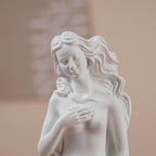 White Venus Statue for Home Decor, 7.6 Inch Aphrodite Sculpture “Birth of Venus”, Handmade Resin Greek Roman Goddess Figurine, Office Desk Art & Gift Idea