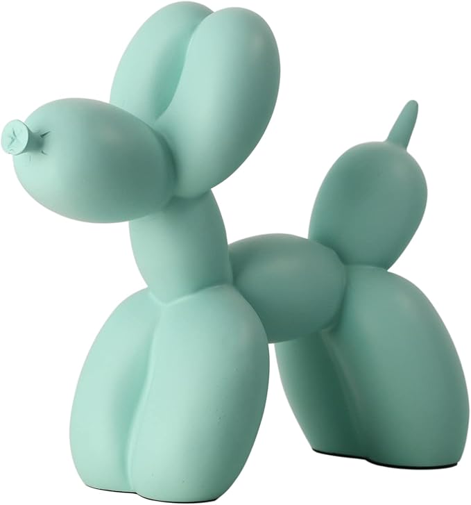 Creative Balloon Dog Sculpture Modern Home Decoration Trendy Animal Art Ornaments Collection Figurine Bedroom Living Room Office Desktop Resin Decors