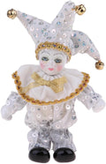 Maxyoung 8 Inch Italian Eros Porcelain Doll, Cute Triangel Clown Dolls, Vintage Figurine, Collectible Toys, Christmas Halloween Birthday Gift, Movable Joints