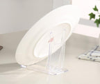 Artliving Plate Stands for Display Set of 6, Two Part Adjustable Clear Plastic Display Stand Easel for 5-9 Inch Plates, Bowls, Picture Frames, Books, Comics, Photo, Small Signs and Collectibles