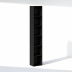 Furinno Cubicle 6-Tier Closet Organizers and Storage, Closet Organizer, Open Shelf Closet Storage, for Wardrobe, Bedroom, Living Room, Blackwood