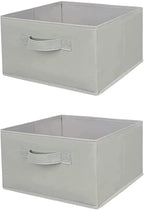 Hanging Shelf Closet Storage Organizer Removable Drawers ，Hanging Storage Organizer Hanging Sweater 2 Sock Underwear Drawers for Closet, Bedroom, Light Grey