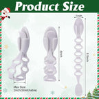 6 Pcs Christmas Wreath Holder Ties - 8.5" Adhesive Silicone Straps - Stretchable Hangers for Garland Mantle Stairways Decoration