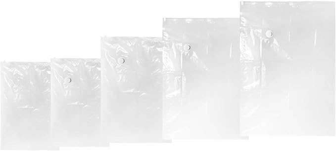 VEVOR Vacuum Storage Bags, 20 Pack Space Saver Seal Bag(4 Jumbo/4 Large/4 Medium/4 Small/4 Roll), Compression Airtight Zipper Space Bags with Hand Pump, for Cloth, Bedding, Blanket, Pillow, Travel