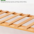 Bamboo Shoe Rack,Portable Folding Shoe Storage Rack,Without Installation Shoe Organizer for Corridors, Bedrooms and Other Spaces (3 Tier)