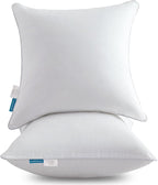 Oubonun 26 x 26 Pillow Inserts - Set of 2 - 100% Cotton Cover - 26 Inch Square - Decorative Pillow Inserts - White