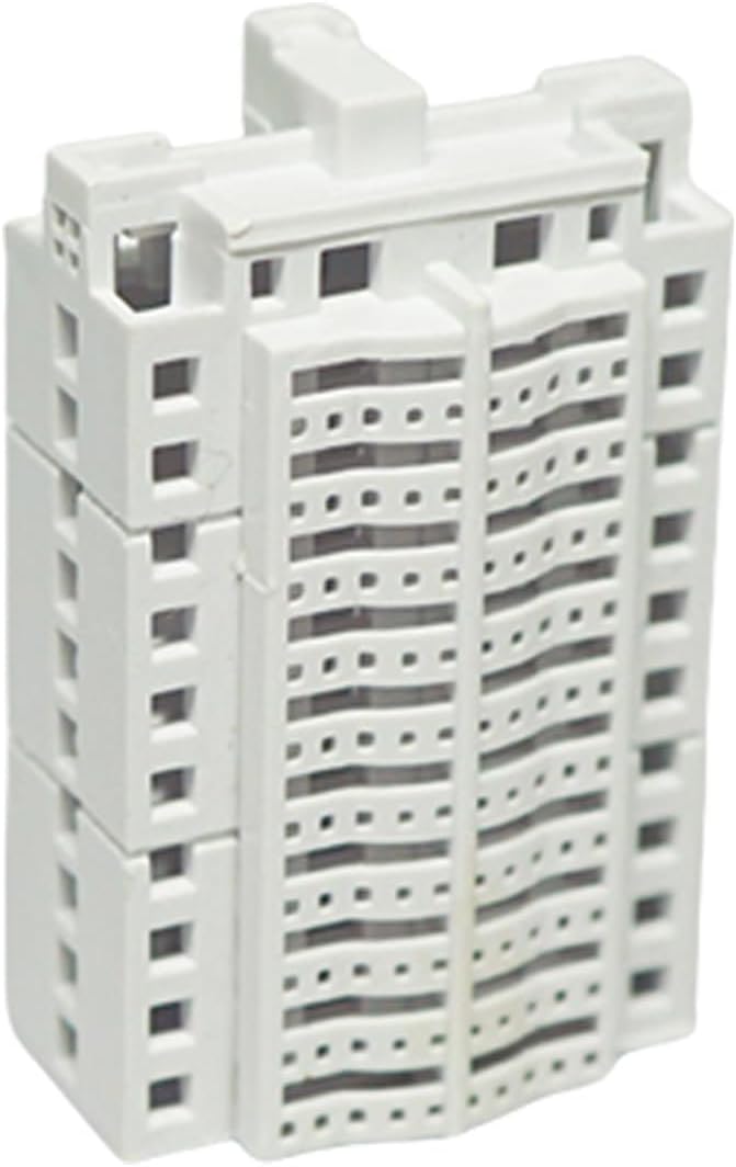 XISAOK Realistic Apartment Building Model Unpainted Craft Project Miniature Landscape Design 1/800s Scale Solid Structure Miniature Apartment Building Model